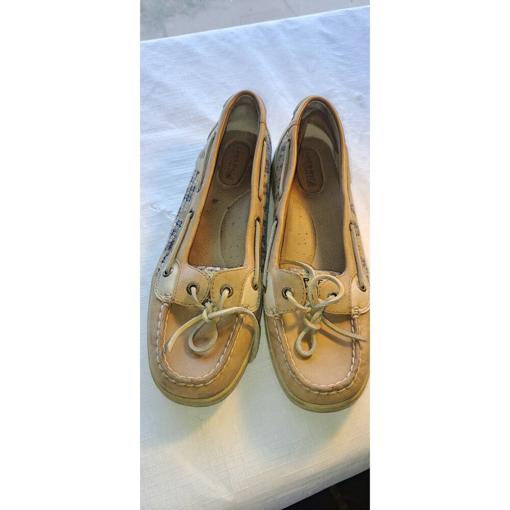 Womens Size 9 Leppard Print & Tan Sperry Loafers Slip Ons - Picture 2 of 6